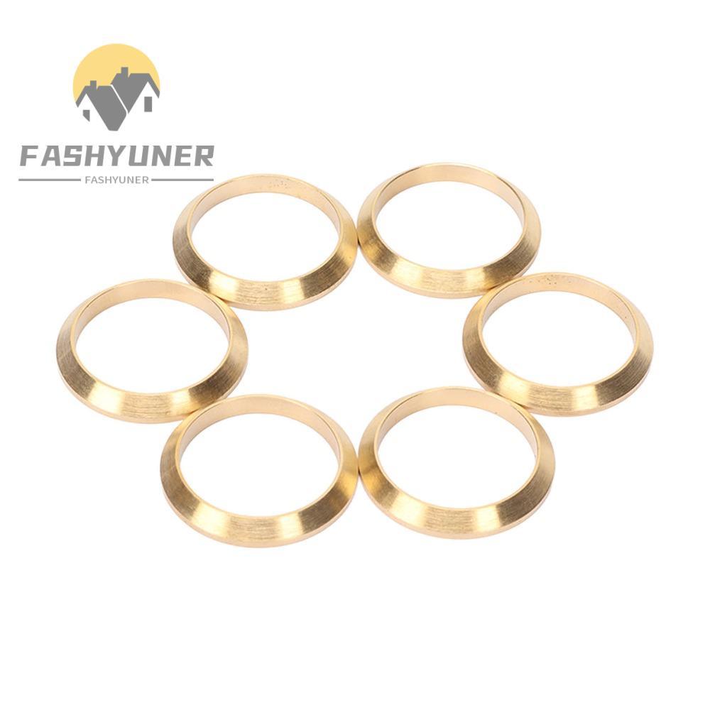 FASHYUNER 6 Chiếc Nhẫn Đồng, Vòng Đồng Ống Nixie, Vintage Điện Tử TRONG 14 Nhẫn Trang Trí Cho TRONG 