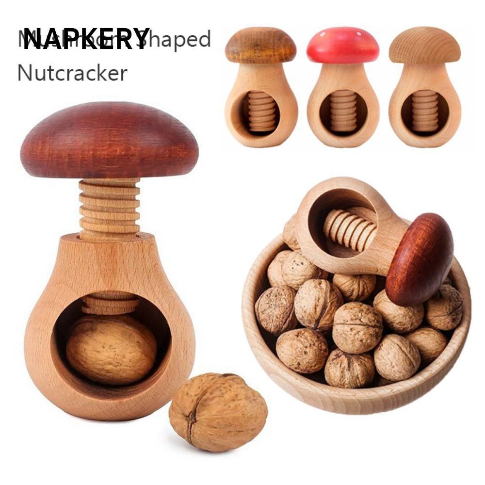 Kìm NAPKERY, Kìm Gỗ Hình Nấm, Sáng Tạo Đa Năng Dễ Nứt Pecans Kẹp