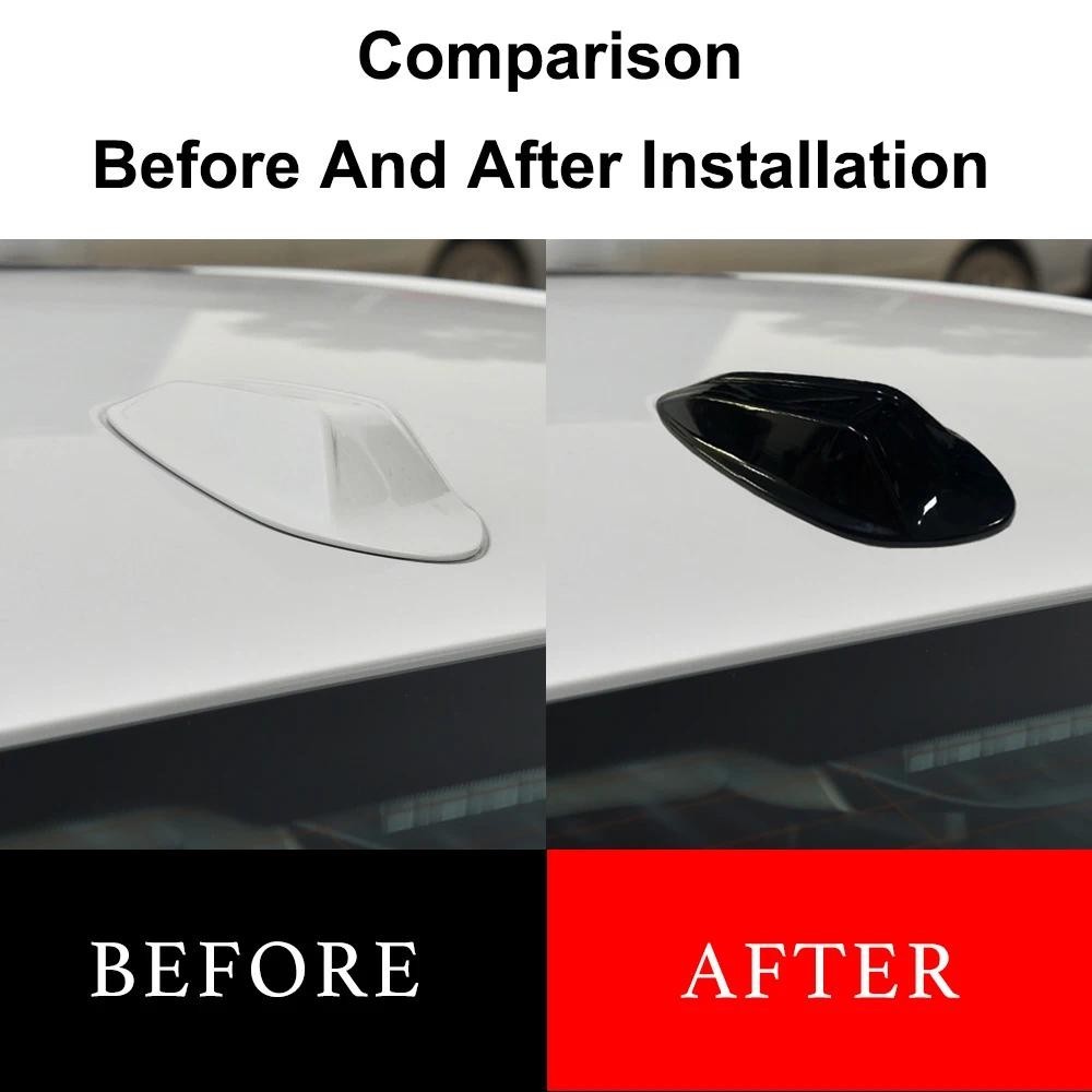 Bóng Đen Sợi Carbon Họa Tiết Ô Tô Vây Cá Mập Ăng Ten Trên Không Dành Cho Xe BMW G20 3 Series M3 G80 