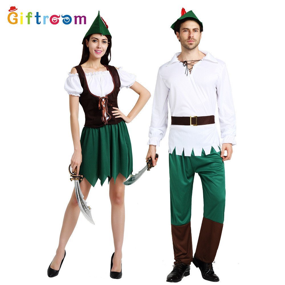 Bộ Đồ Cướp Biển Cho Đôi - Thích Hợp Cho Tiệc Halloween và Cosplay Peter Pan