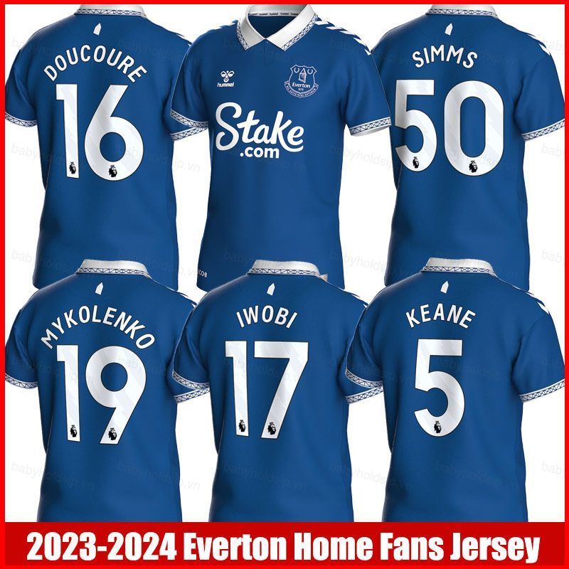 Áo Polo Sân Nhà Everton 2023-2024, Phù Hợp Kích Cỡ Lớn