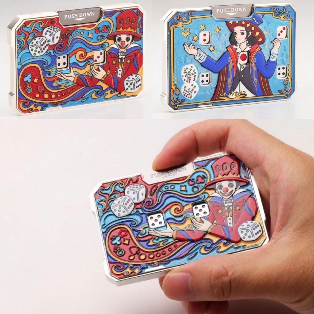 EDC Cơ Xúc xắc Fidget Spinner Kim loại Xúc xắc Roulette Báo chí Xoay Fidget Con lăn Spinner Quay Top