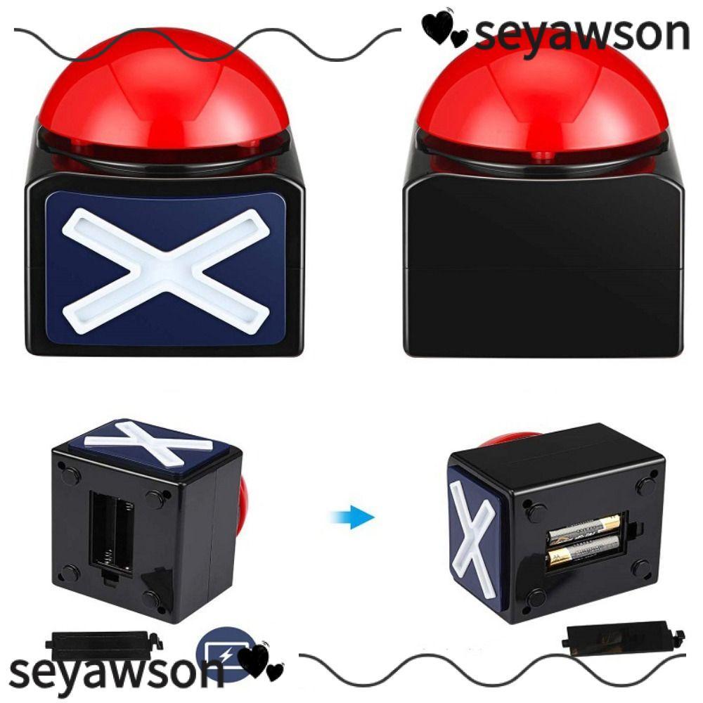 SEYAWSON Red Game Buzzer, Sounding Toy Trivia Quiz Game Answer Buzzer, Bền bỉ với đèn âm thanh ABS T