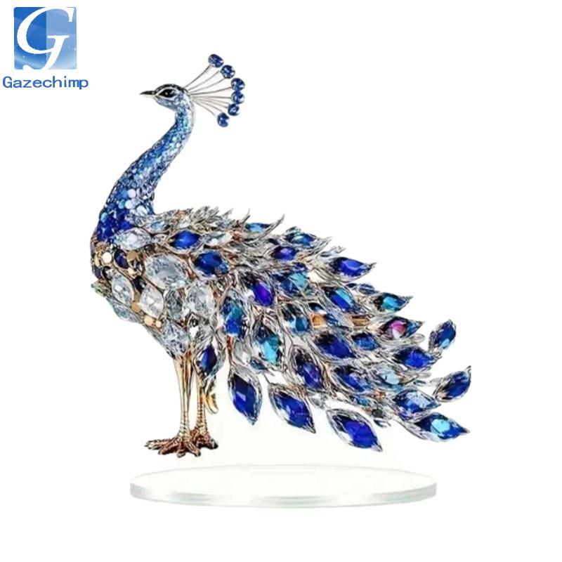 Gazechimp 2D Con Công Trang Trí Mảng Sáng Tạo DIY Thủ Công Hiện Đại Thủ Công Acrylic Phẳng