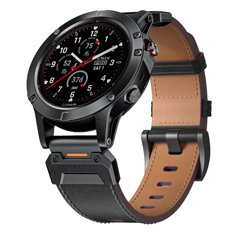 Dây da Quickfit 26mm 22mm cho Garmin Fenix 7 7X Pro / Epix Pro (Gen 2) 47mm 51mm / Forerunner 965 95