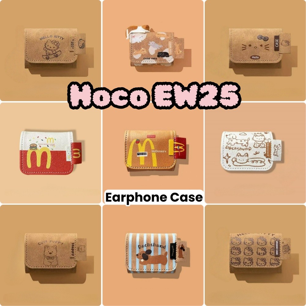 【imamura】Cho Hoco EW25 ốp tai ng Case Mô hình hoạt hình hoạt hình Hàng thủ công dệt may Tai nghe Vỏ 