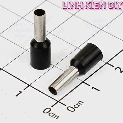 [50 Cái]- E4009 Cos Pin Rỗng Cỡ Dây 12AWG Màu Đen Linh Kiện DIY