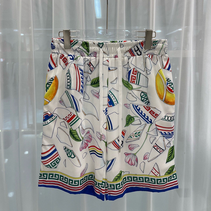 U3VS CASABLANCA CASABLANCA 2025Summer new casual youth trendy digital print men's shorts beach trunk