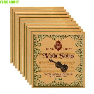 FIRE LIMIT King Lion Violin String, Bộ dây đàn violin lõi thép V134, Bộ phận đàn violin Copper-Nickel Lớp nhạc cuộn dây bằng đồng trắng