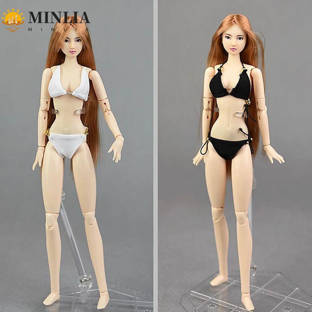 MINLIA Búp Bê Bikini, Tỉ Lệ 1 / 6 Bé Gái Mô Hình Áo Ngực Búp Bê Quần Lót, Vải Thời Trang Nữ Body Bộ 