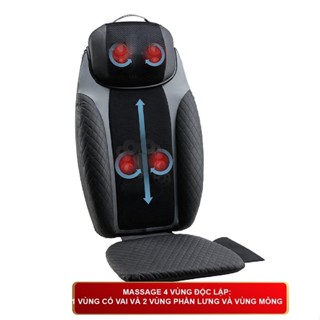Đệm Ghế Massage Shiatsu Đa Năng 2 in1 Homedics MCS-950 (Tháo Rời Gối Massage Cổ Vai Gáy) SGE