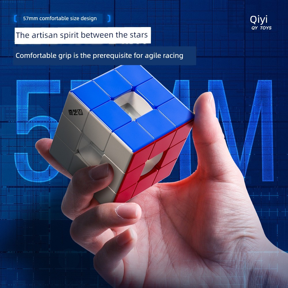 lube rubik moyu rs3m v5 Qiyi Racing Hollow Cube từ tính cấp 3 Khối rỗng Rubik đã được gỡ lỗi đồ chơi