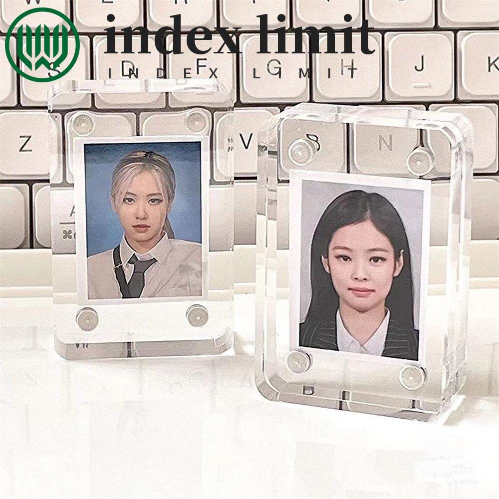 INDEX GIỚI HẠN Khung Ảnh Đứng Trang Trí Bàn Sáng Tạo Photocard Giá Đỡ Acrylic Trong Suốt Quà Tặng Kp