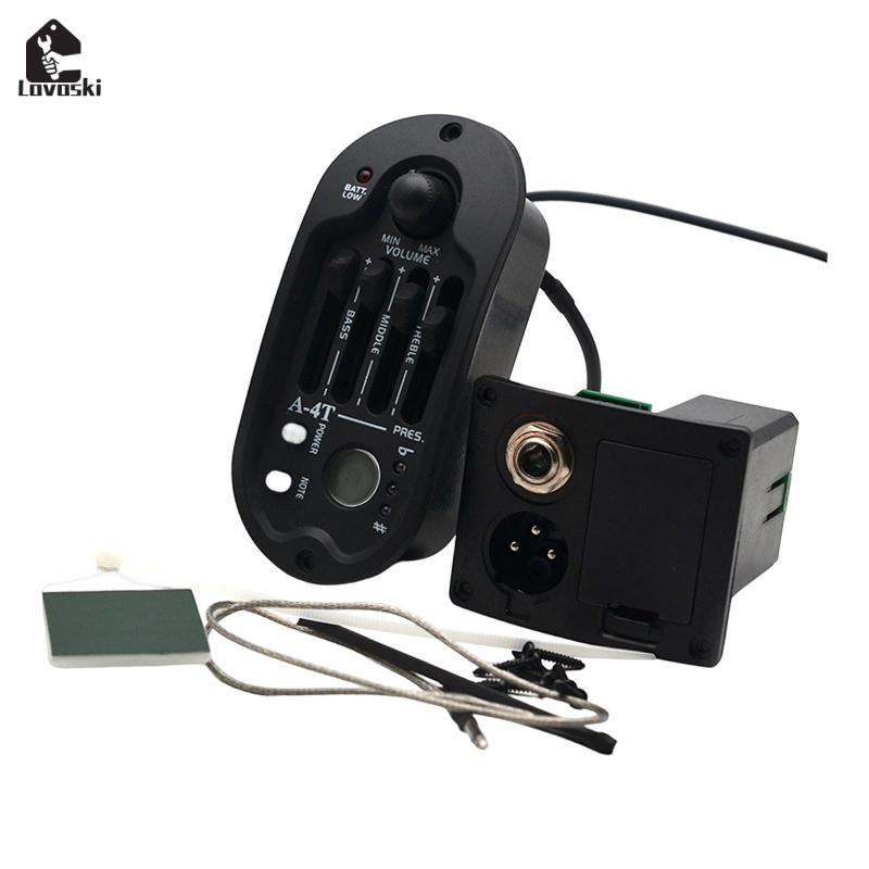 Đàn Guitar Acoustic Pickup, Guitar Piezo Preamp Pickup Equalizer Bass Giữa Treble để luyện tập