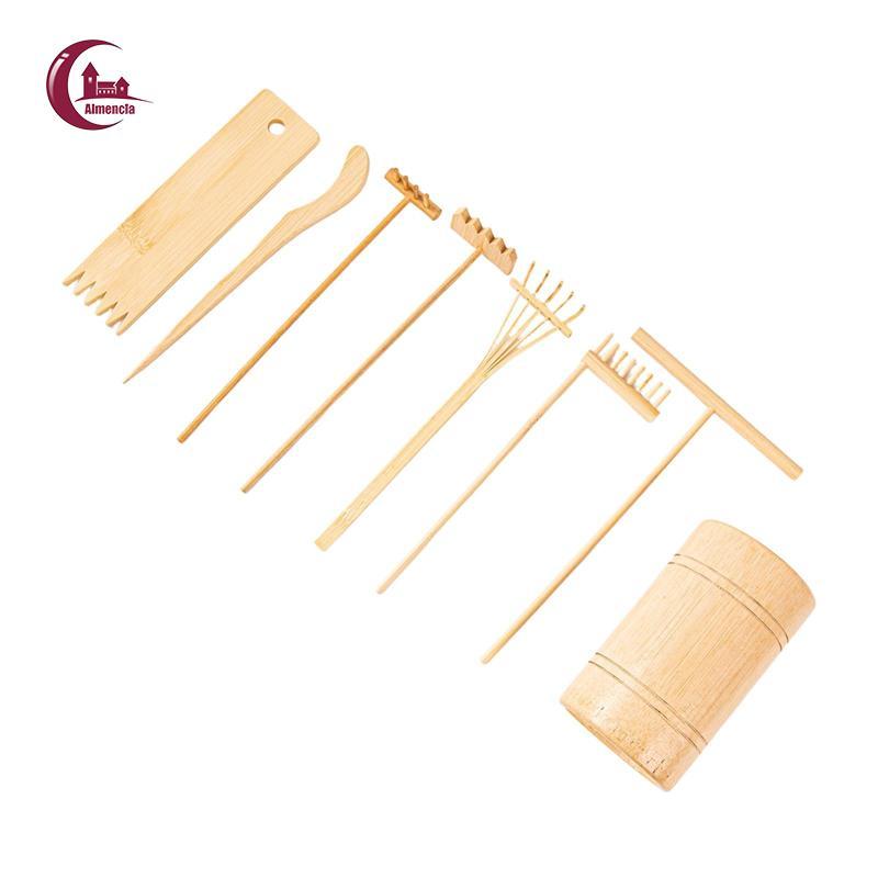 Zen Garden Sand Rake Đồ Chơi Bằng Gỗ Mini Dụng Cụ Bộ Khay Phụ Kiện Cho Trẻ Em Để Bàn Nghệ Thuật