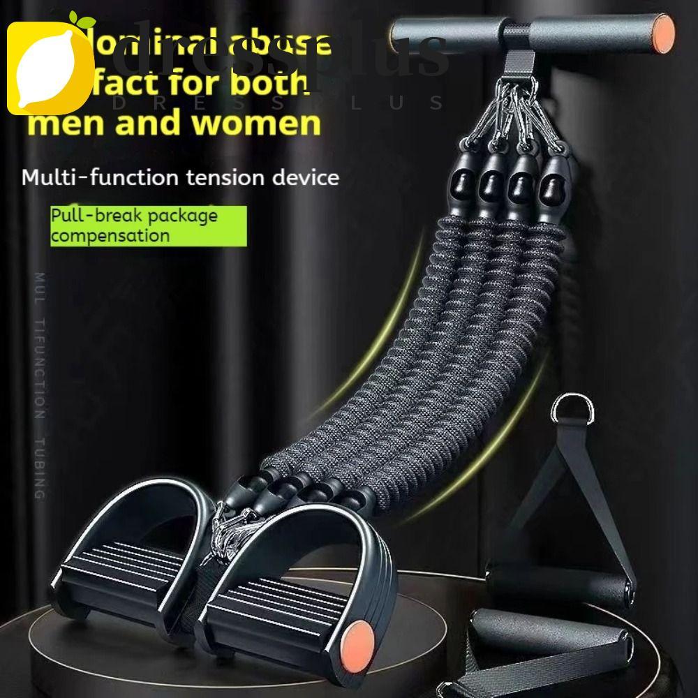 DRESSPLUS Bàn đạp kéo lên ngồi huấn luyện, 2/3/4 dây với mức cân nặng 50/75/100 pounds, thiết kế mở 