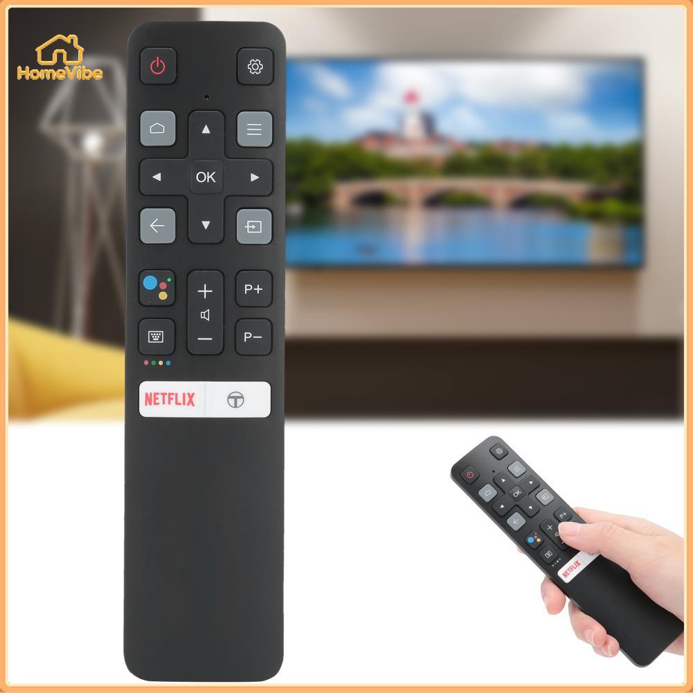 HomeVibe Sanpyl TV Thay thế điều khiển từ xa ABS bền cho 40s6800 49s6500 Phạm vi 10m Đen