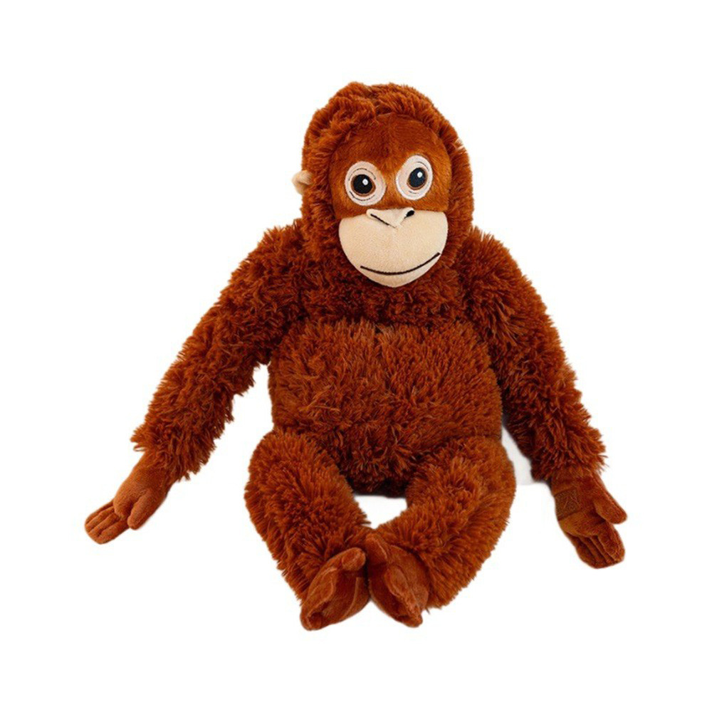 IKEA Gorilla Plush Doll DJUNGELSKOG Velcro Red-Haired Long-Armed Monkey Doll Soothing Ragdoll
