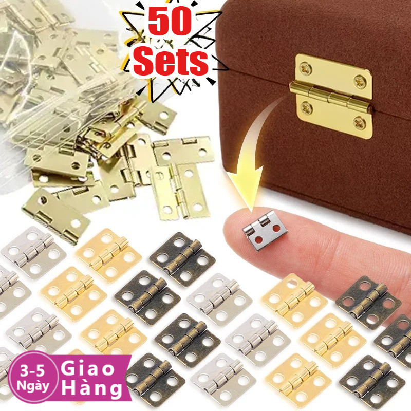 [3-5 Ngày Đến] 10-50 Bộ Bản Lề Lỗ Lớn 3Inch Nhỏ | Phần cứng bạc Yuan Jiao cho tủ cửa | Lớp Board Kết