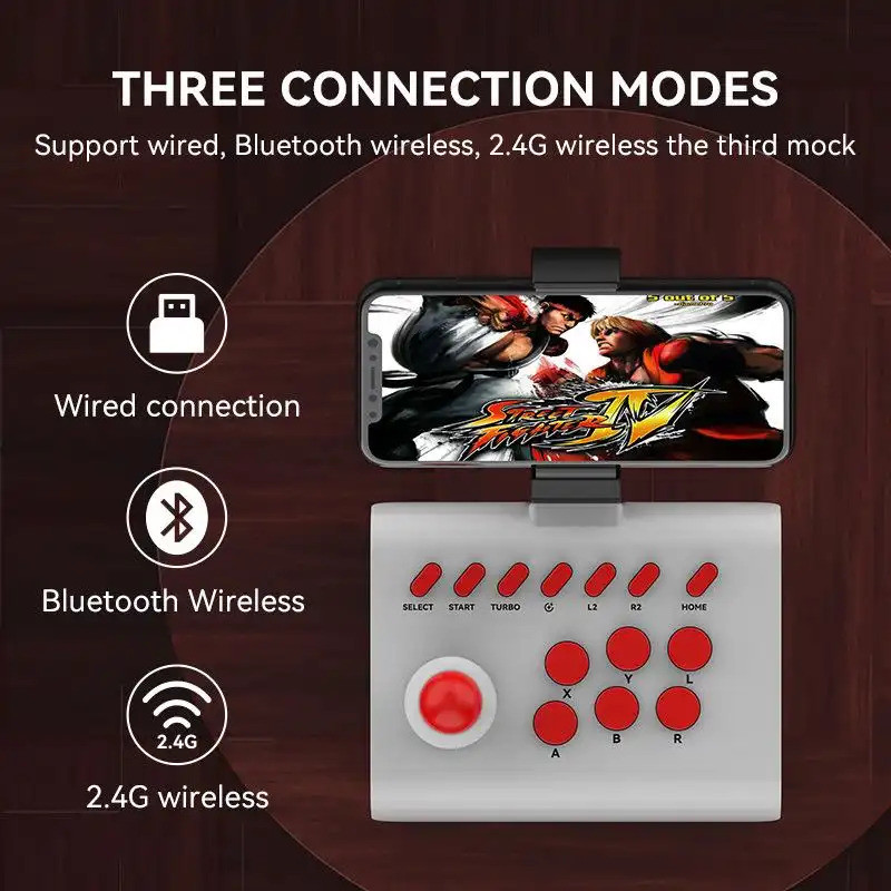 Bộ điều khiển cần điều khiển trò chơi chiến đấu Arcade cho Android iOS PC TV Gamepad