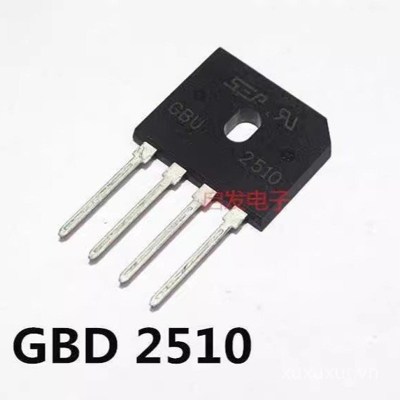 Thương Hiệu Mới GBU25J GBJ2510 D25SB100 Chỉnh Lưu Cầu Phẳng 25A1000V Bếp Cảm Ứng Chỉnh Lưu Cầu 5D9B
