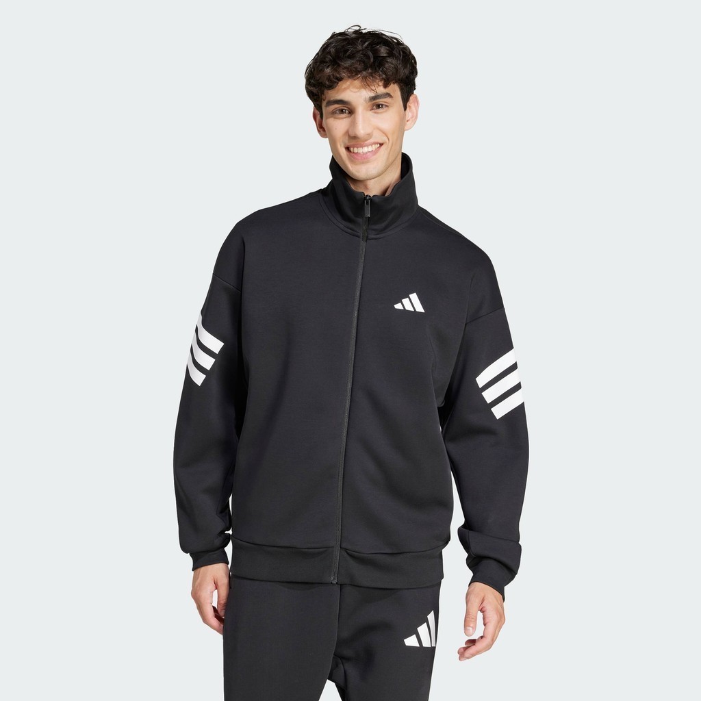 adidas Phong cách sống Áo Track Jacket Dệt Thoi 3 Sọc Future Icons Nam Đen JD4885