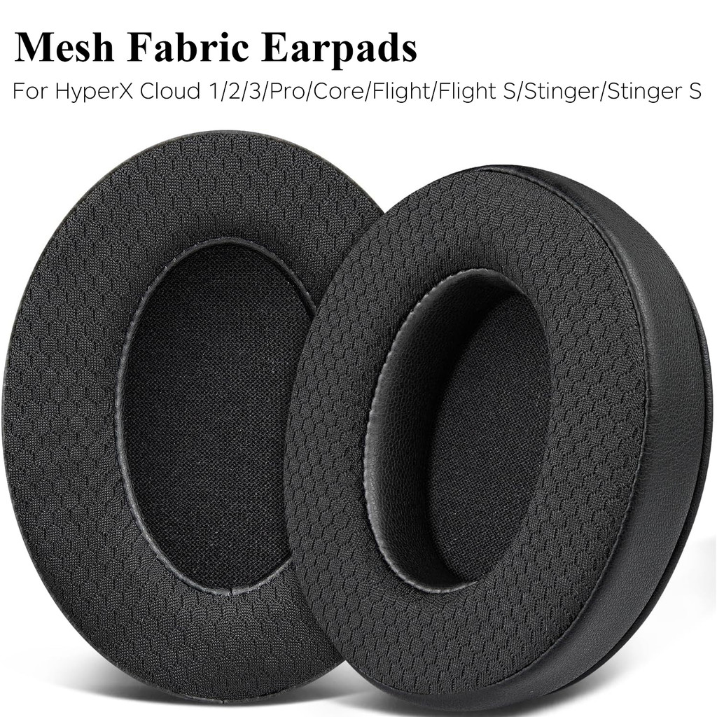 Miếng đệm tai nghe thay thế bằng vải lưới cho HyperX Cloud 1 / 2 / 3 / Pro / Core / Flight / Flight 