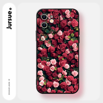 JURSUE Ốp lưng Hoa văn Họa tiết nữ chống sốc chống bẩn mềm cho iPhone 17 Air 16 15 14 13 12 11 PRO MAX SE 2020 X XR XS ip 8 7 Plus MZ50383Q