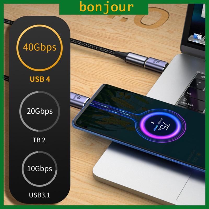 Bộ chuyển đổi truyền dữ liệu BON Mini Type-c 40Gbps Type C Bộ chuyển đổi mở rộng nữ sang nam cho thi