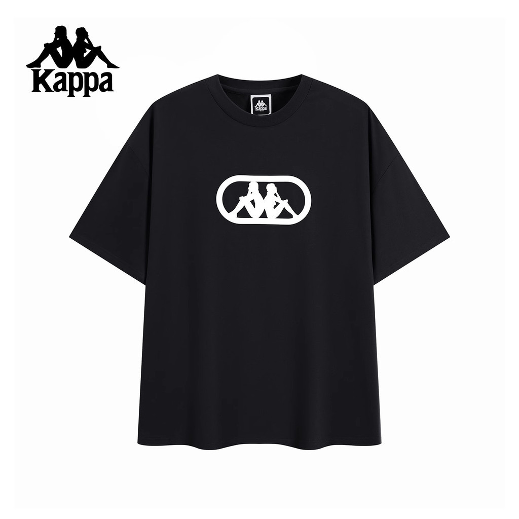 Kappa Áo Thun cổ điển nam nữ, plus size, 100% cotton cao cấp