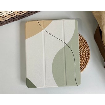 Lines Block Pastel Tranh Từ Smart Case Cover iPad 9 Case, iPad Mini 6 iPad Air iPad Pro 2021 Case, i