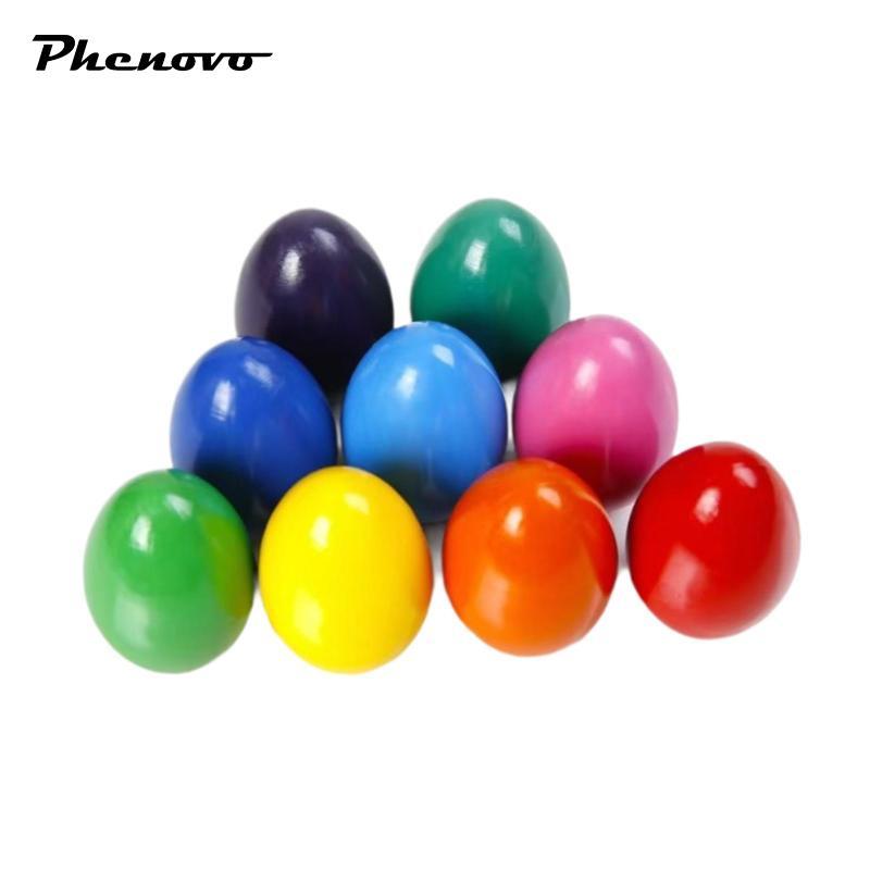 Phenovo 9 Màu Trứng Crayons Cho 1-3 Palm Grasp Crayons Bút Chì Có Thể Giặt Được Đồ Chơi Giáo Dục Cho