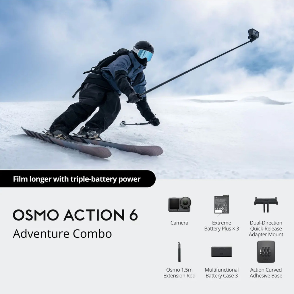 Camera Hành Động DJI Osmo Action 6 – Quay Video 8K, Cảm Biến 1/1.1", Bộ Nhớ Trong 50GB | Chính Hãng BH 12 Tháng | BigBuy360 - bigbuy360.vn