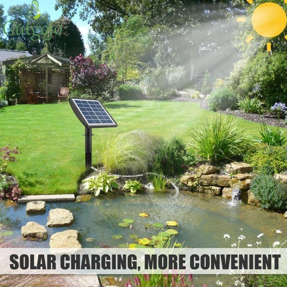 Máy bơm oxy năng lượng mặt trời GUTGOJO, Máy tạo oxy bể cá bền 3W, Bộ lưu trữ điện Tích hợp pin Lithium 2600mAh Tiếng ồn thấp Máy bơm oxy bể cá hiệu quả cao Câu cá ngoài trời