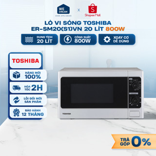ER-SGM20(S1)VN - Lò Vi Sóng Toshiba 20 Lít ER-SGM20(S1)VN 800W - Hàng Chính Hãng, Mới 100%