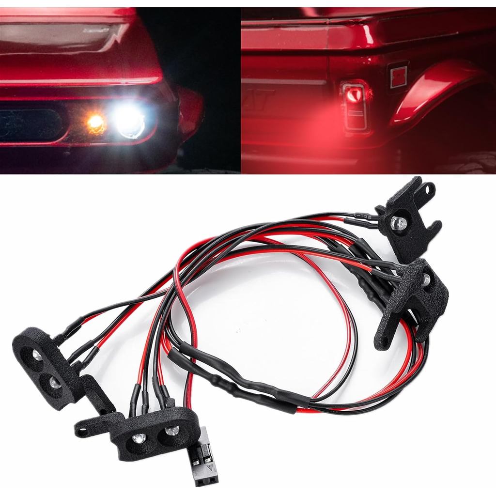 Bộ đèn LED cho RC Crawler Redcat Ascent-18, Bộ đèn pha LED Spotlight cho 1 / 18 RC Crawler Redcat As