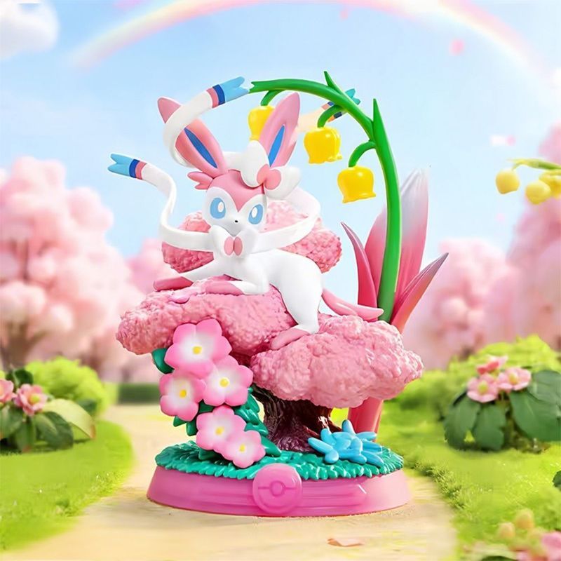 Pokémon Enjoyable Bar Eevee Blind Box Đồ chơi hợp thời trang Tượng trang trí máy tính để bàn Quà tặn