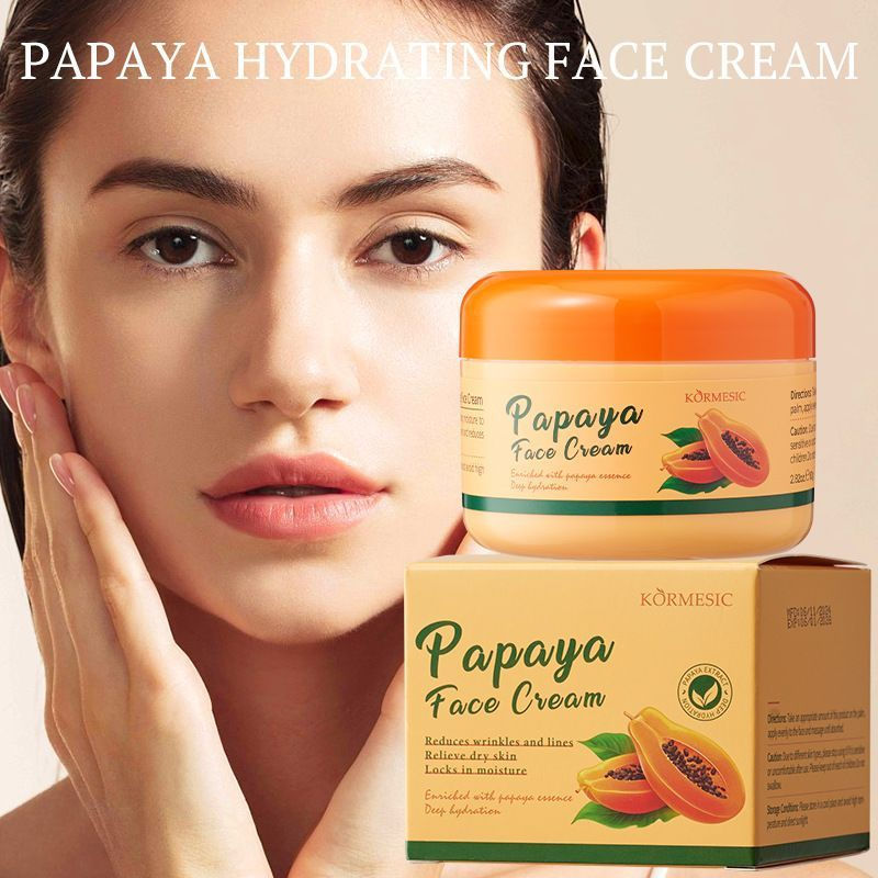 TB Spot Goods#KORMESIC Papaya Moisturizing Face Cream facecream Deeply hydrating, refreshing and non