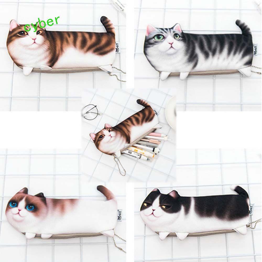 CYBERLINX Hộp Đựng Bút Chì Cô Gái Kawaii Hộp Bút Chì Túi Vải Mềm Quà Tặng Học Sinh Túi Bút