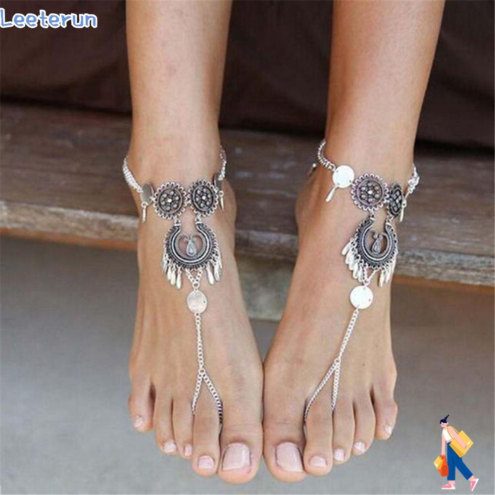 LEETERUN Barefoot Retro Sandal Boho Style Foot Chain