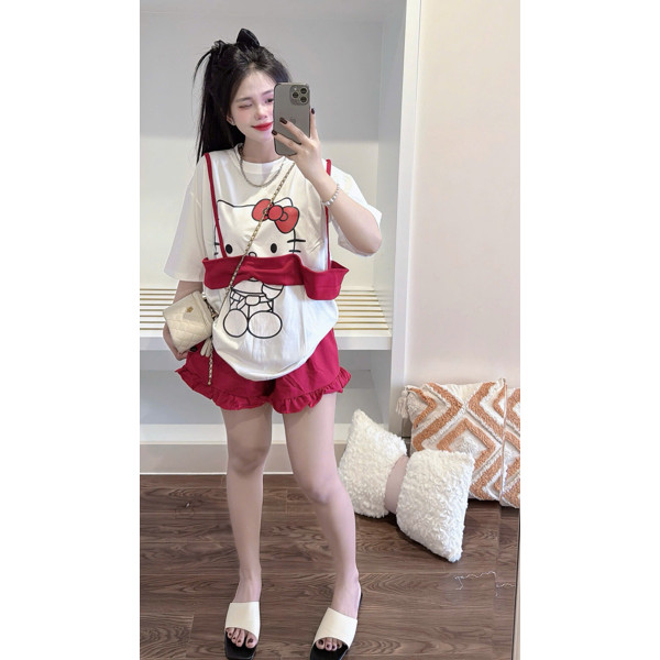 SET BỘ KIITY QUẦN ĐỎ  2 MÀU