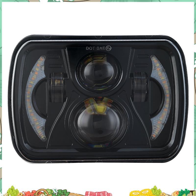1 Chiếc H6054 7X6inch 5X7 inch LED Máy Chiếu Đèn Pha Vuông Kín Tia Cho Plym XJ YJ