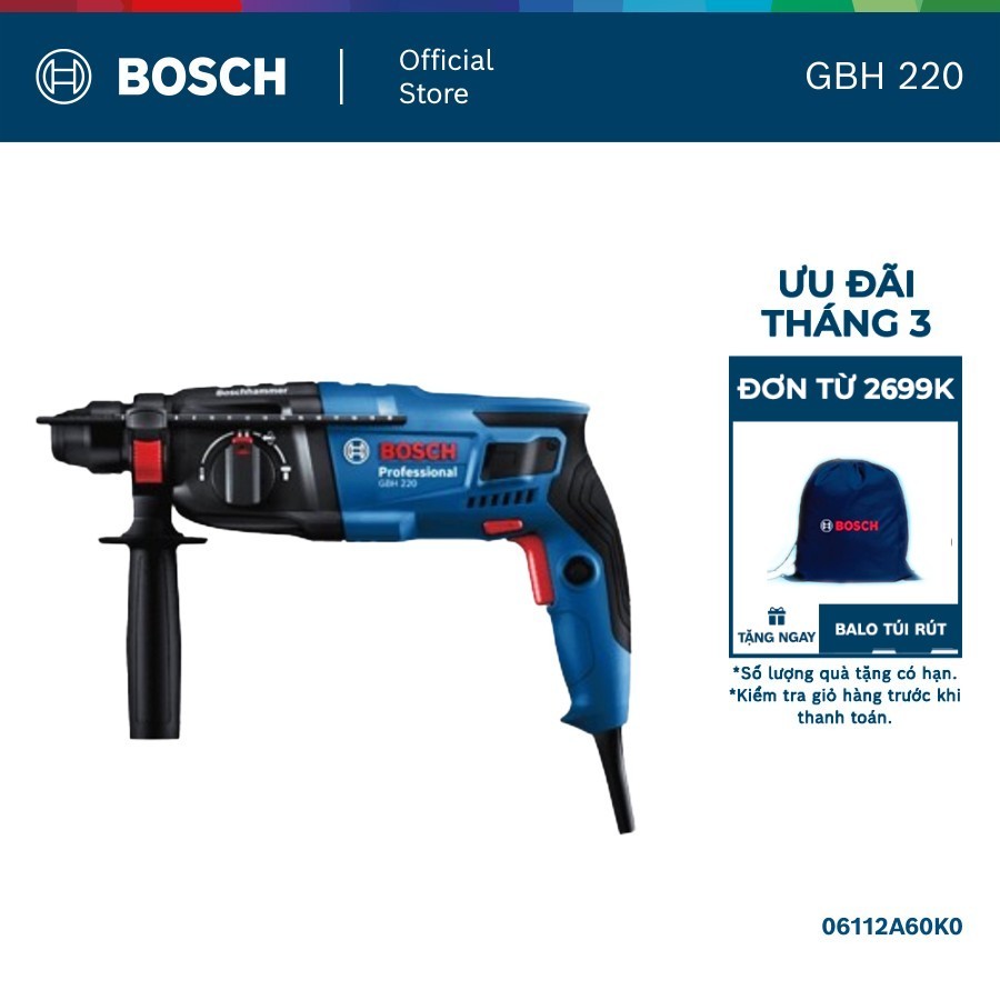 Máy khoan búa Bosch GBH 220