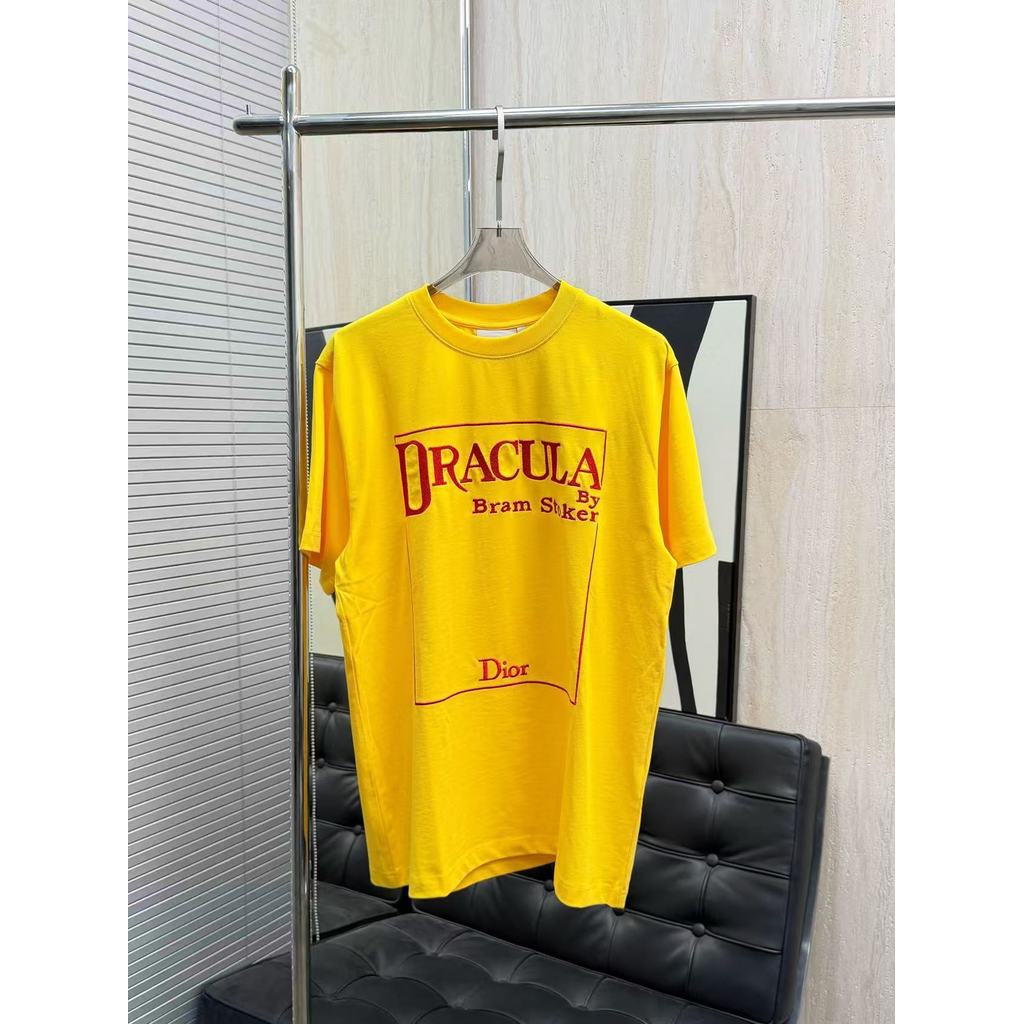 TXOJ DR Early spring new style letter thorn embroidery cotton round-neck short-sleeve casual fashion