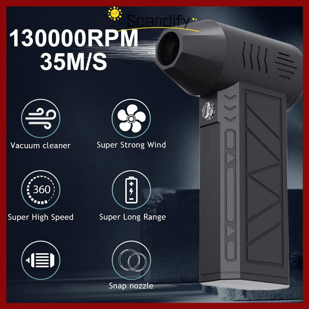 [Giao hàng từ Việt Nam] Quạt phản lực công suất cao SCANDIFY, Loại bỏ bụi có đèn pin 130000RPM Turbo