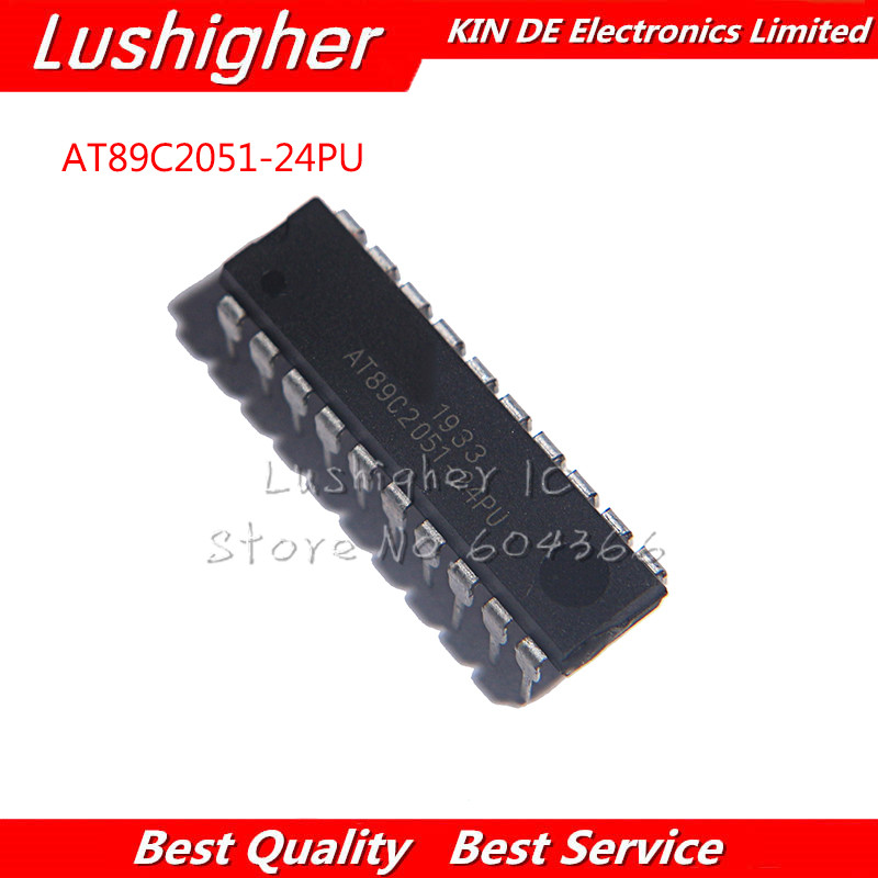 10 Chiếc AT89C2051-24PU DIP20 AT89C2051-24 DIP AT89C2051
