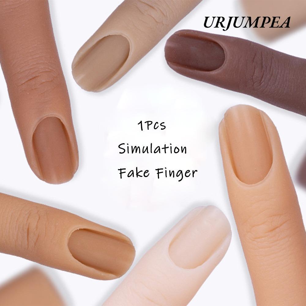URJUMPEA 1 Cái Ngón Tay Giả 6 Màu 8cm Silica Luyện Tập Ngón Tay Giả