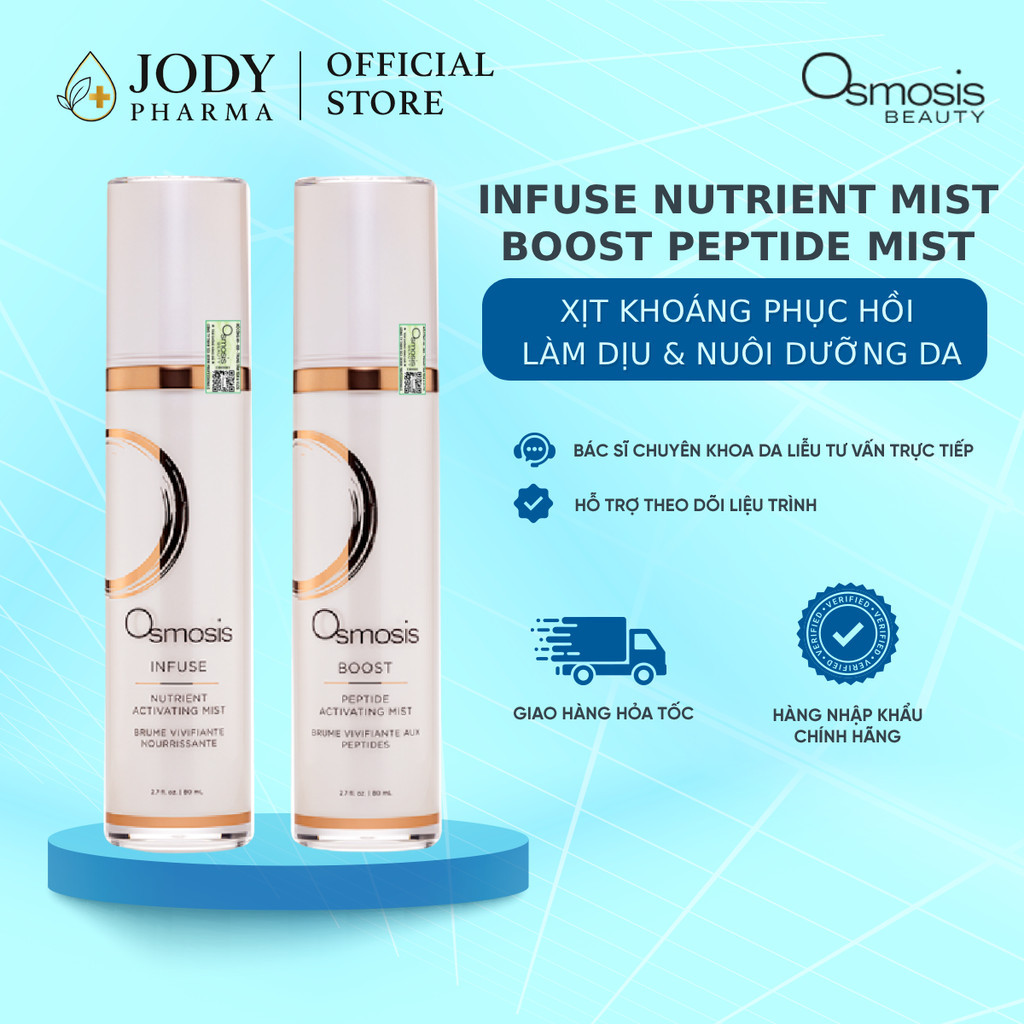 [HÀNG CÔNG TY] Xịt Khoáng Thanh Lọc Da Osmosis Infuse Nutrient Activating Mist - BOOST Peptide