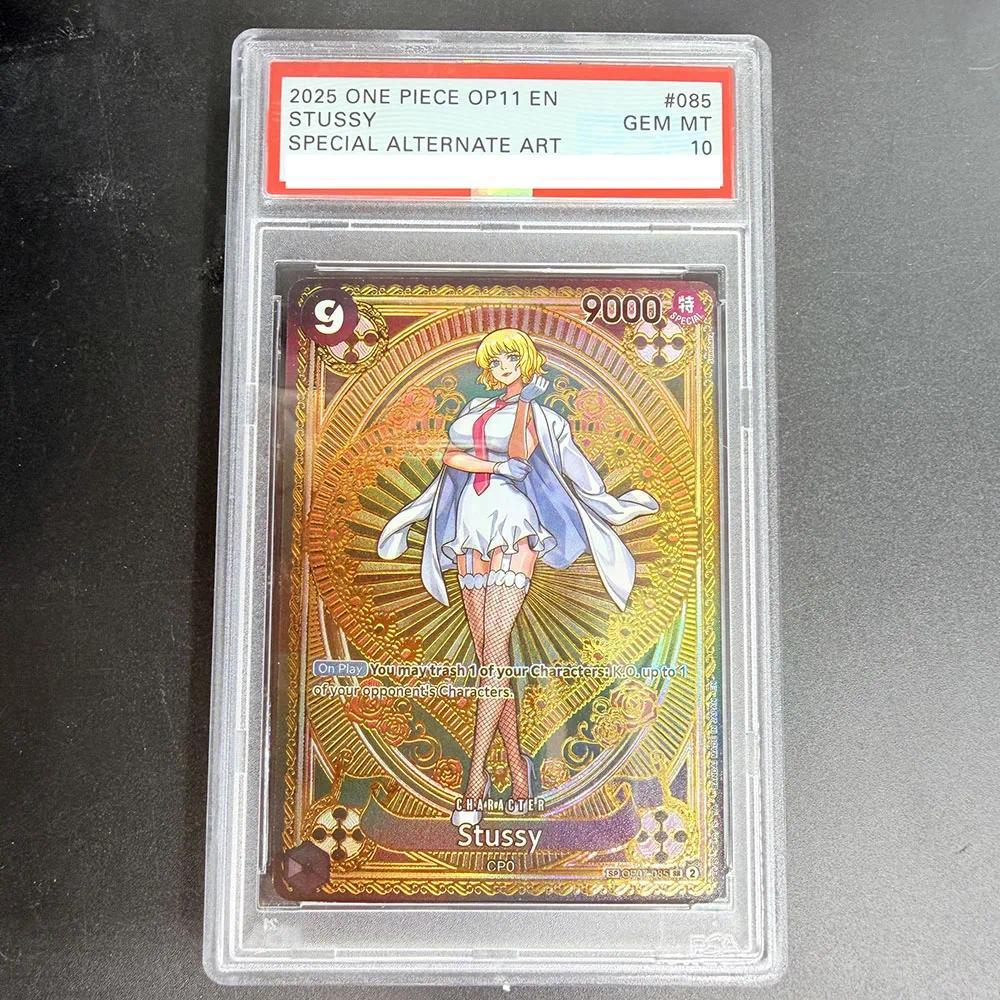 PSA 10 DIY ONE PIECE Đánh Giá Thẻ 2025 ONE PIECE OP11 EN STUSSY OP07-085 Bộ Sưu Tập Thẻ Sao chép 10 