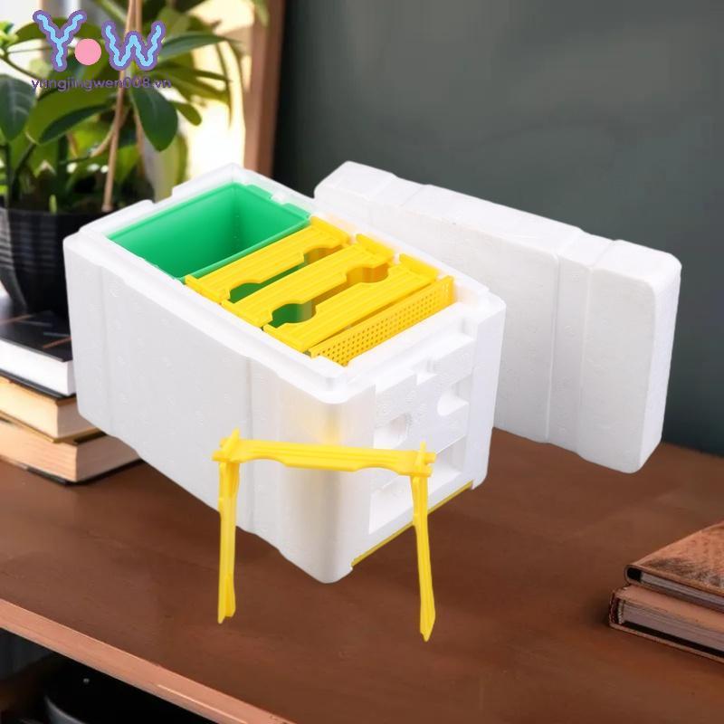 YANGWEN Queen Bee Breeding Box Bee Mating Box Foam Bee Hive Box Beekeeper Garden Pollination Breed C